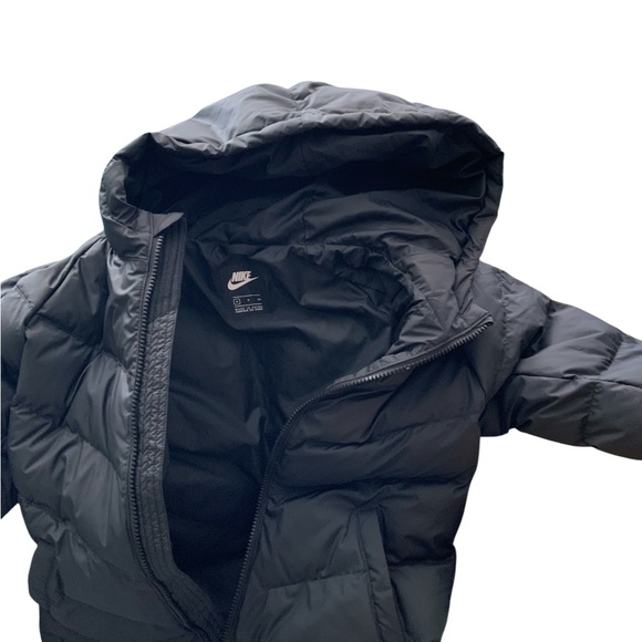 Nike Kids Black Hooded Puffer Jacket - Picture 6 of 9